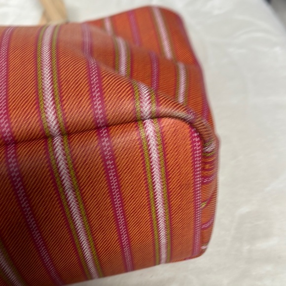 Coach Legacy Red and Cream Striped Tote - Picture 7 of 16